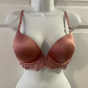 NWT La SENZA HELLO SUGAR Plunge Bra Add 2-Cups Push-Up Strappy Bra Size 36B